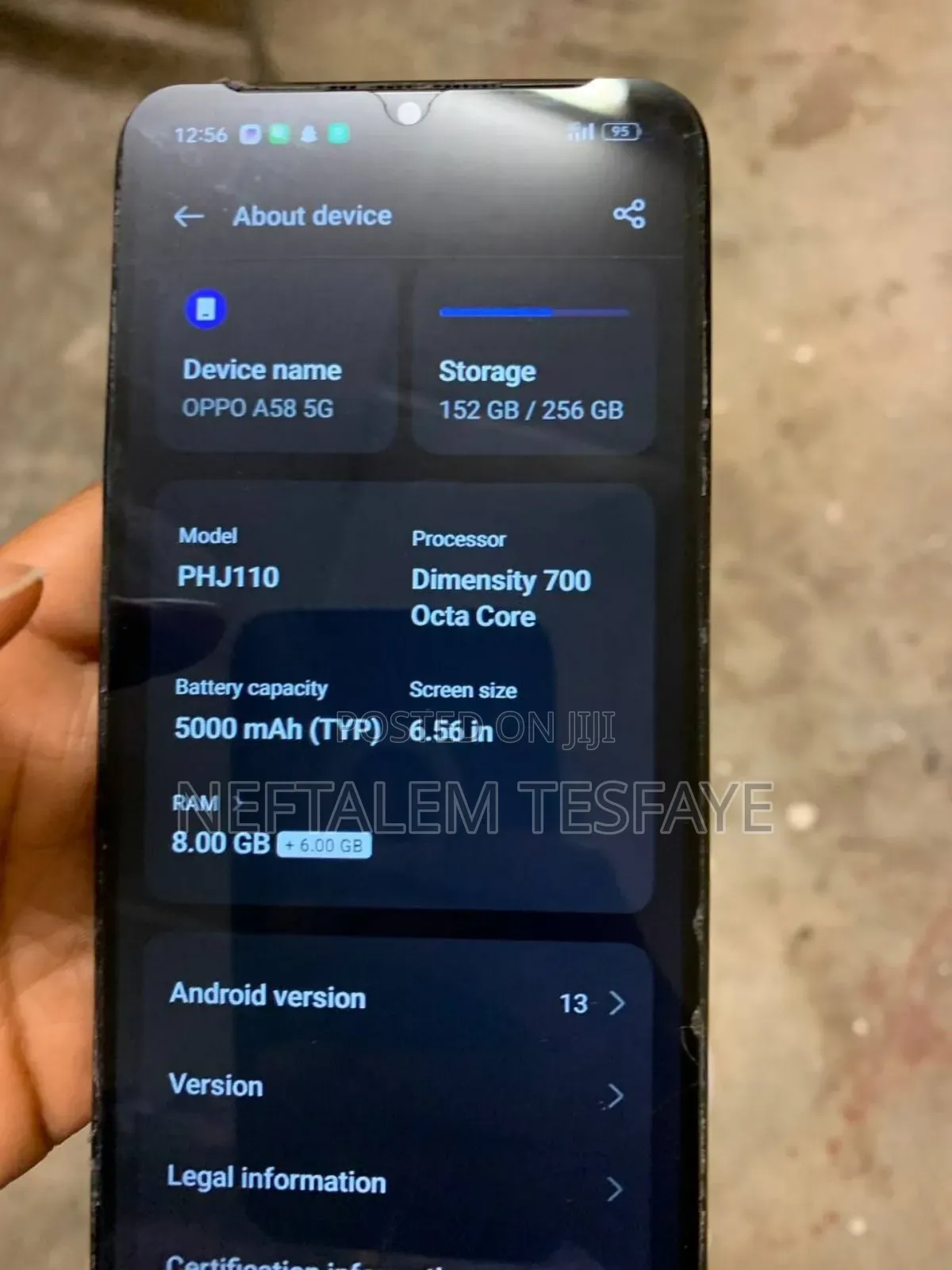 Oppo A58 4G 128 GB Black