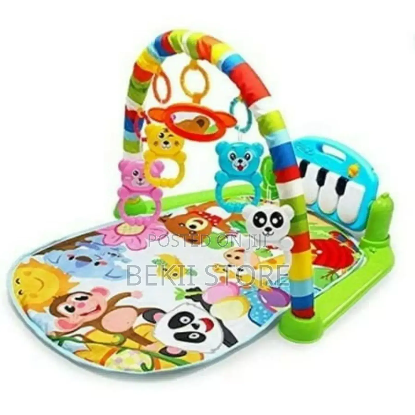 የሕፃናት ፒያኖ Baby Piano Fitness Play Gym Mat With Educational Activity