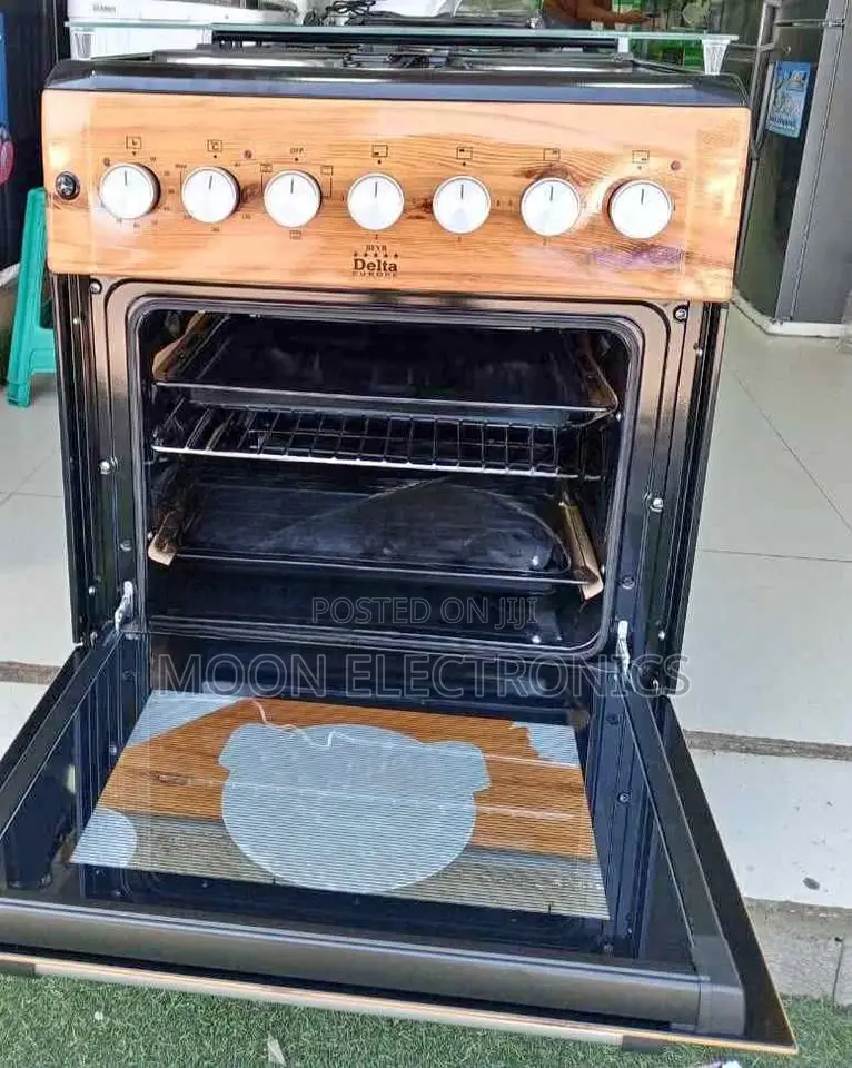 Delta Electric Oven | Grill, Fan Timer | Wood Design Cooker 60x60