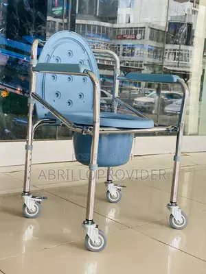 Toilet Chair Movable Lift Wheelchair Shower Chair