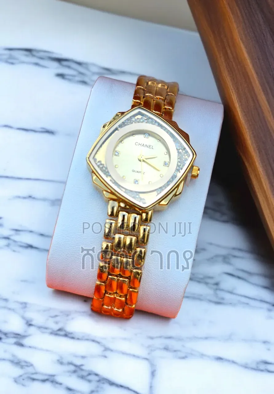 Chanel Gold Hexagon Luxury Fashion Watch for Women
