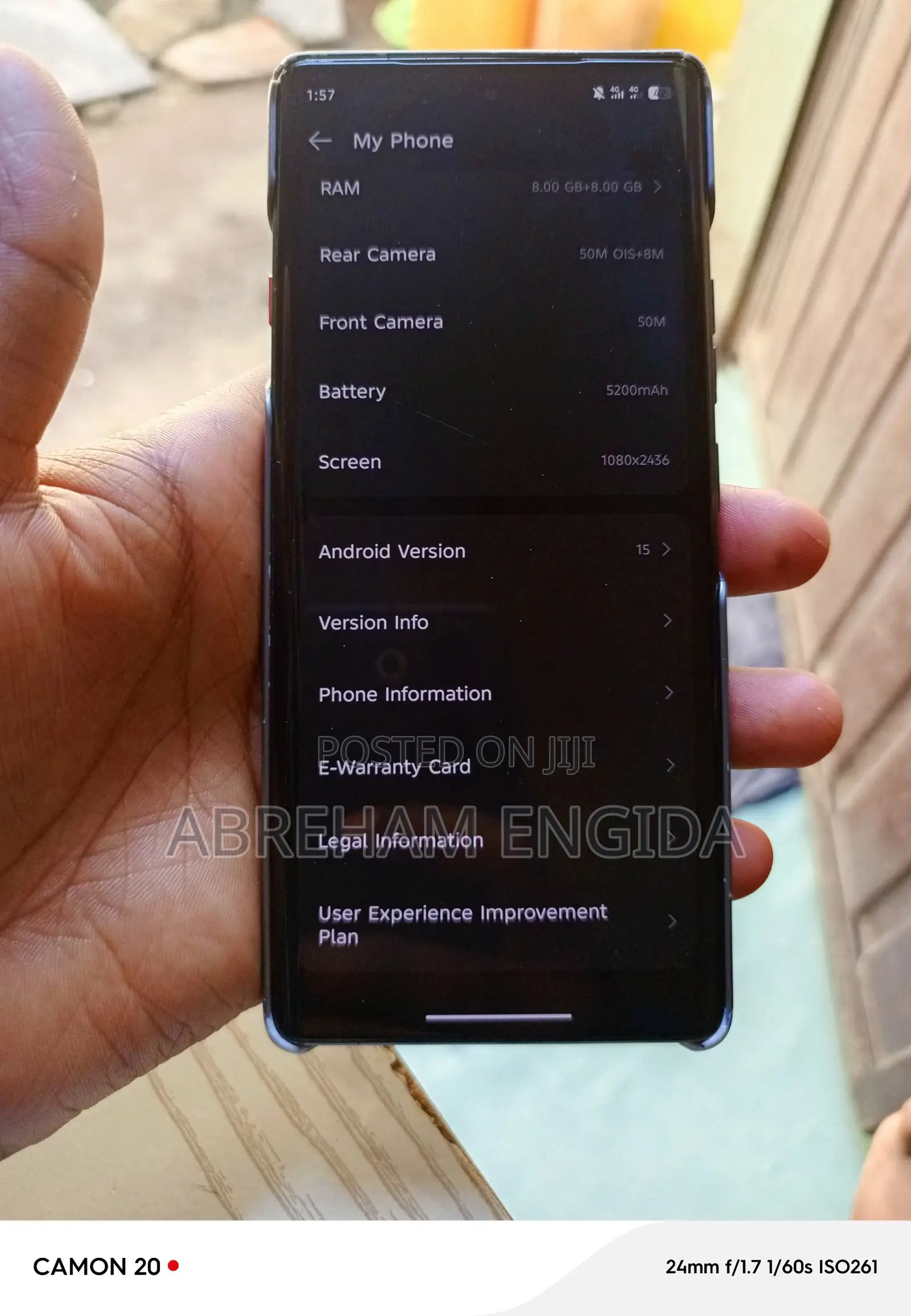 Tecno Camon 40 Pro 4G 256 GB Gray