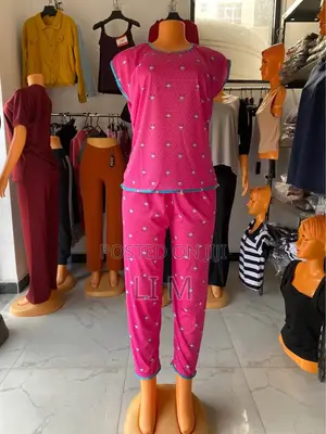 Two Piece Women Pajama Set / ፒጃማ ሴት / Shirt and Pants
