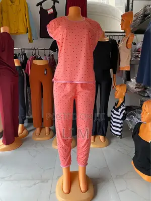 Two Piece Women Pajama Set / ፒጃማ ሴት / Shirt and Pants