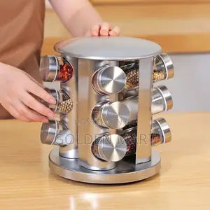 12 Jar Rotating Spice Carousel