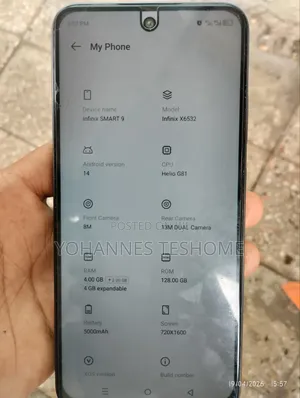 Infinix Smart 9 128 GB Silver