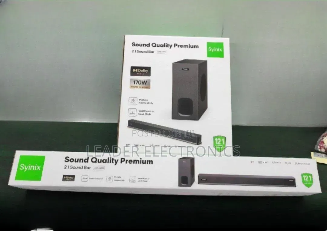 Syinix Sound Bar Speaker System 2.1ch (Original) Premium Quality 170w