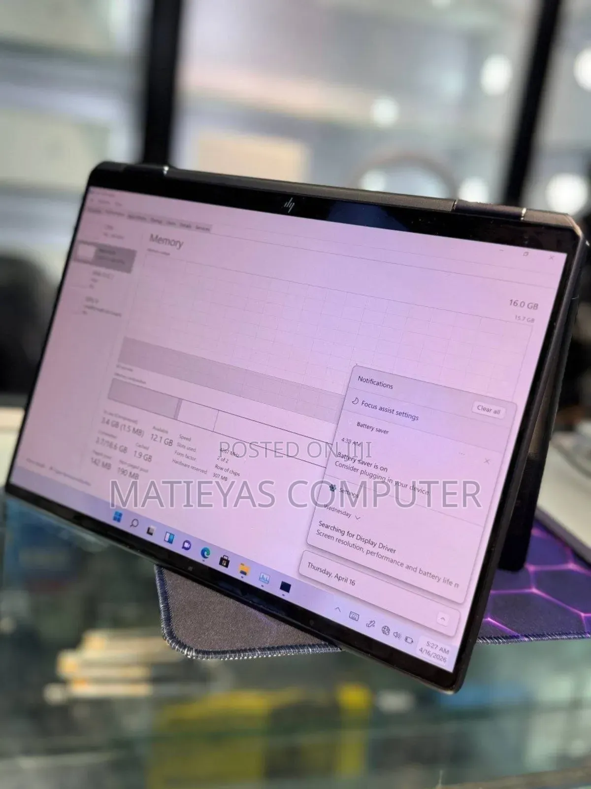New Laptop HP Spectre X360 13 16GB Intel Core i7 SSD 1T