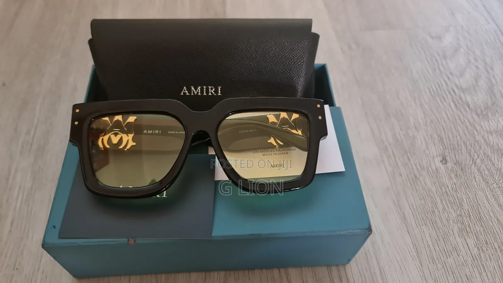 Amiri Black Jumbo Ma Sunglass
