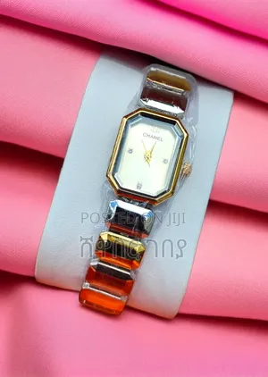 Bold Chanel-Style Octagonal Watch - Statement Jewel Bracelet