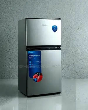 Midea Mini Refrigerator 134 Double Door Energy Efficient Modern Design