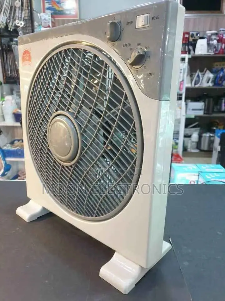 Crown Box Fan - 220v High Speed Portable Fan