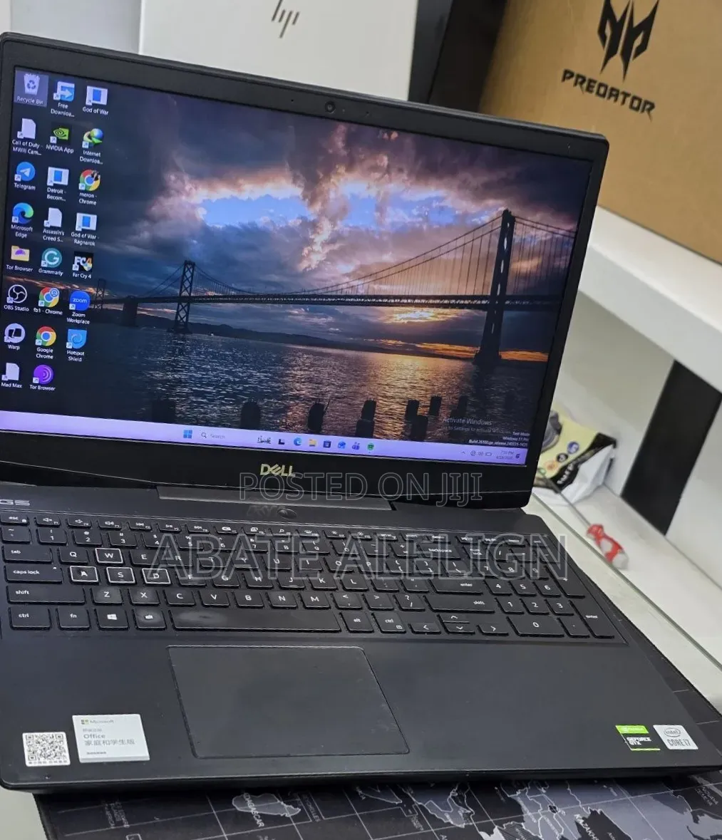 New Laptop Dell G15 5511 32GB Intel Core i7 SSD 512GB