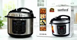 Sanford 6l Pressure Cooker | Stainless Steel Body | Fast Cooking