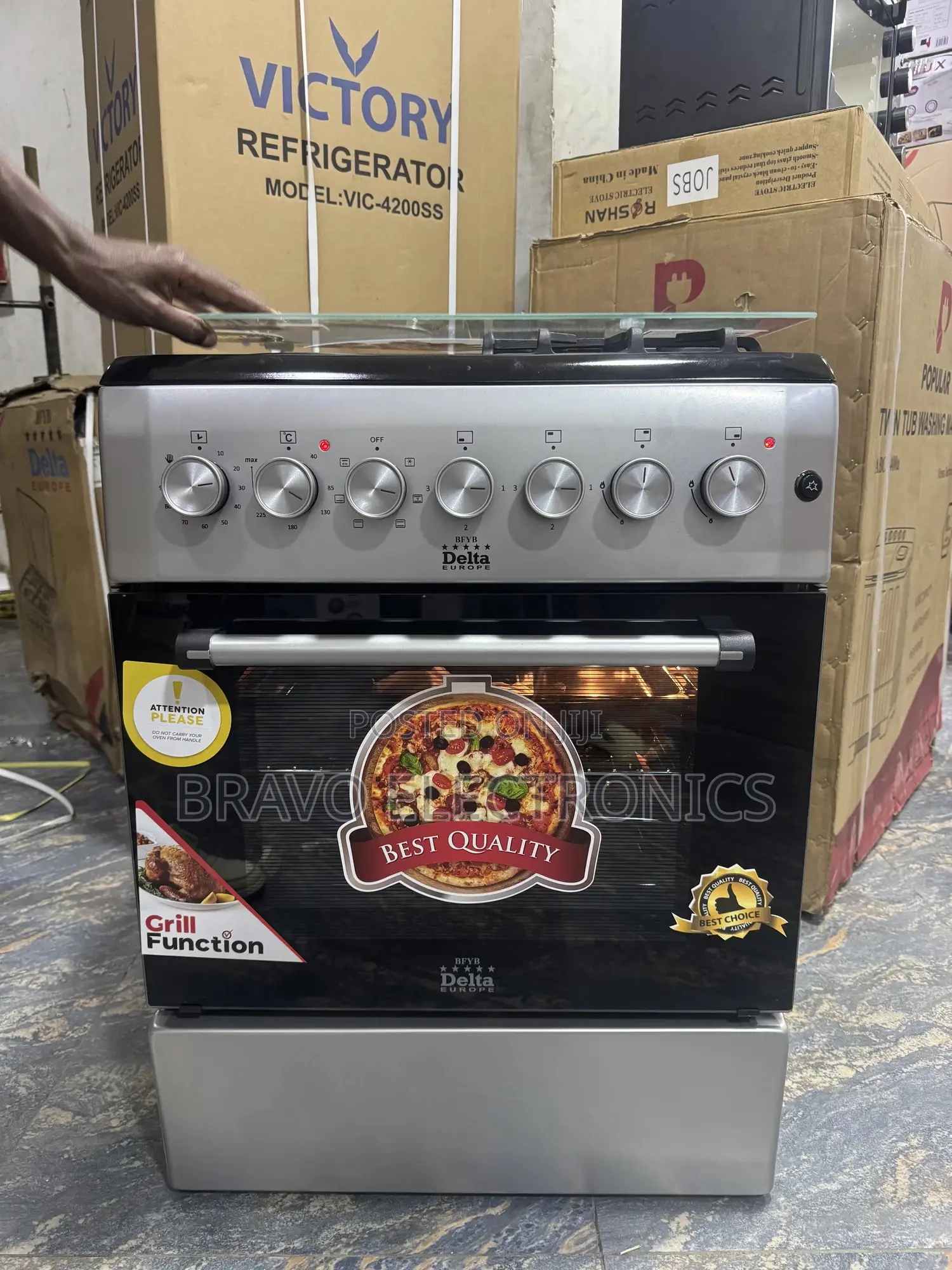 Delta 2 Gas + 2 Electric Oven | Made in Turkey | Multi-Function Cooker