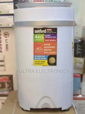 Sanford Sf831w Single-Tub Portable Washing Machine. It Features 4.Kg