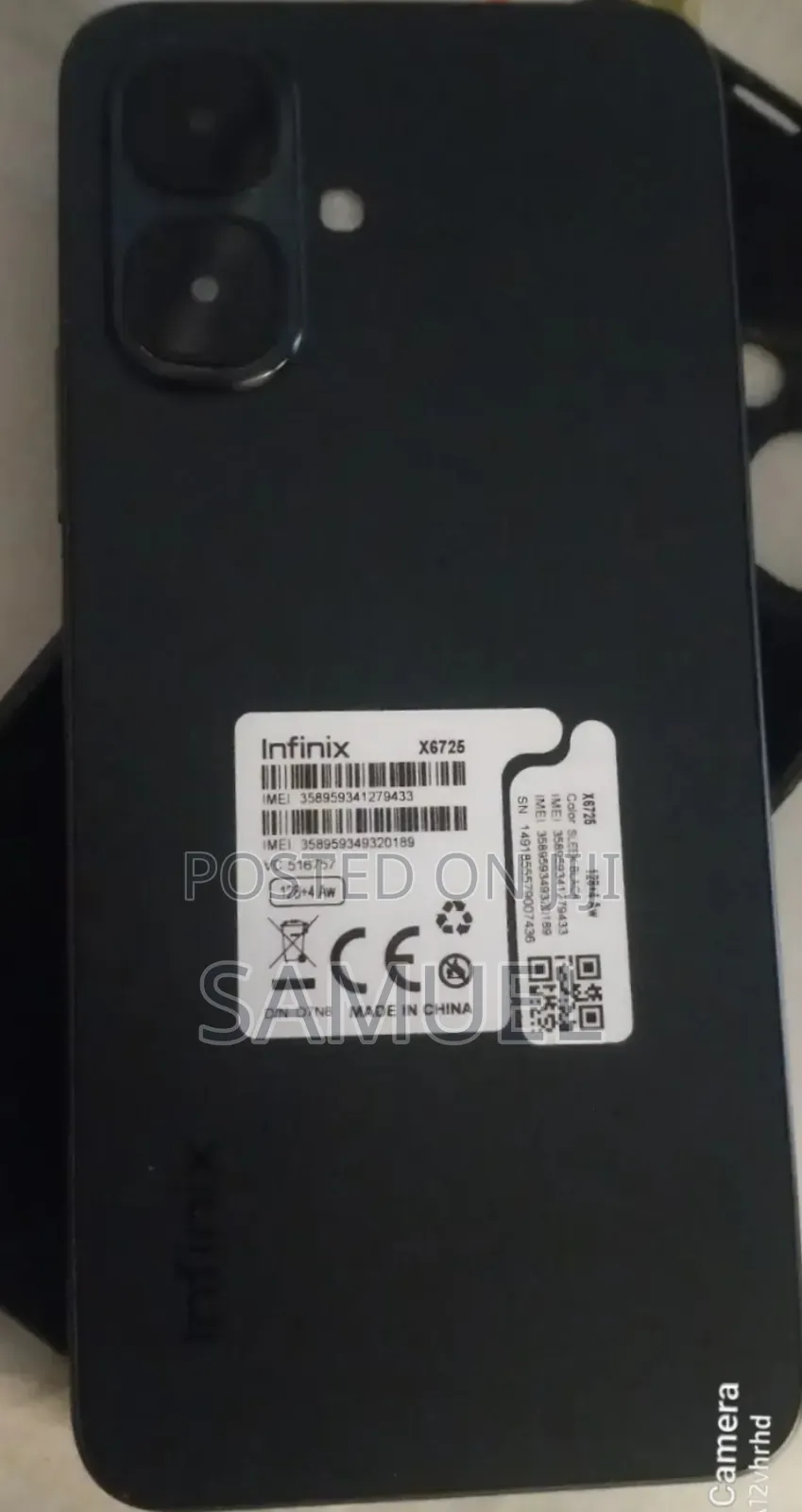 New Infinix Smart 10 128 GB Black