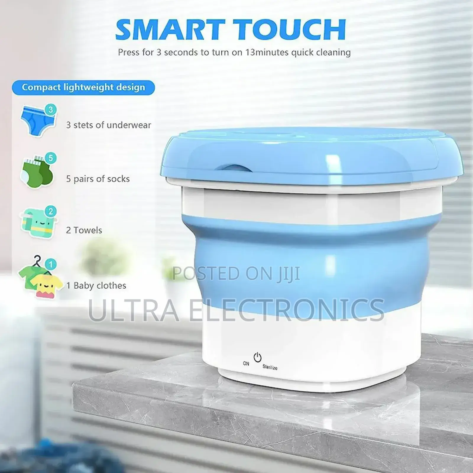 Foldable Mini Portable Washing Machine Designed