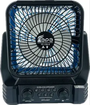 Wireless Speaker Fan Tepe Fp-336-S Solar-Powered . Functionality: