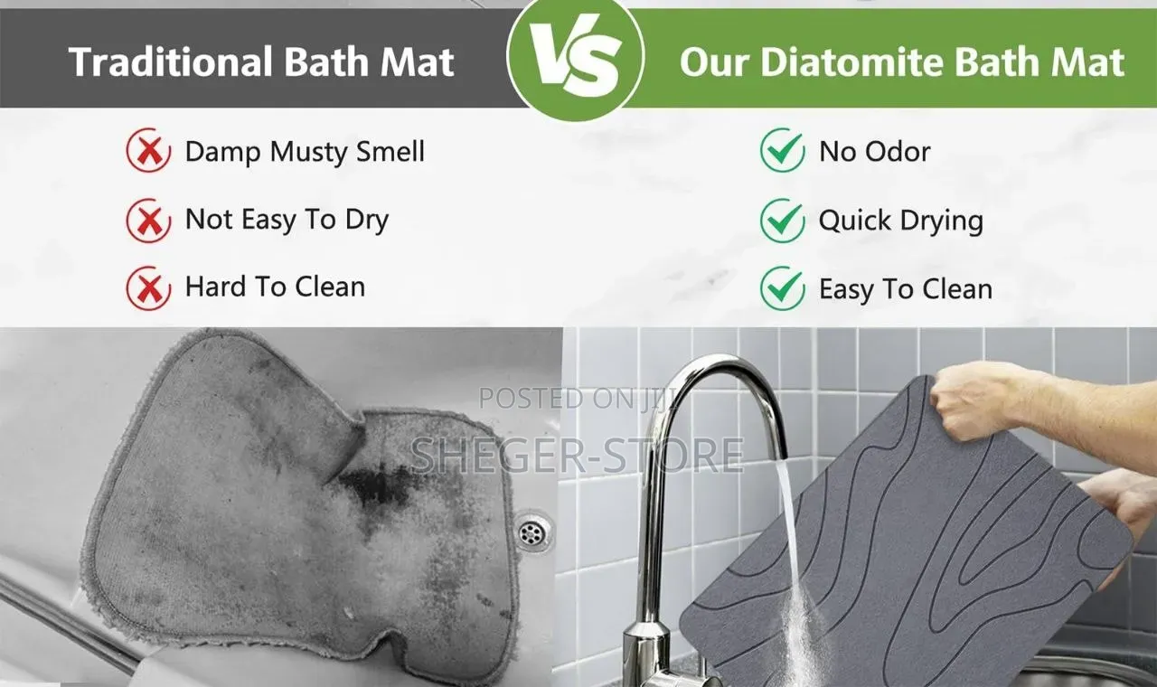High Quality Diatomaceous Earth Bath Mat