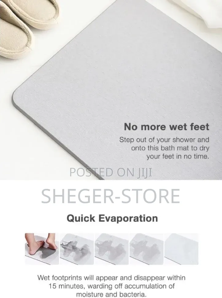 High Quality Diatomaceous Earth Bath Mat