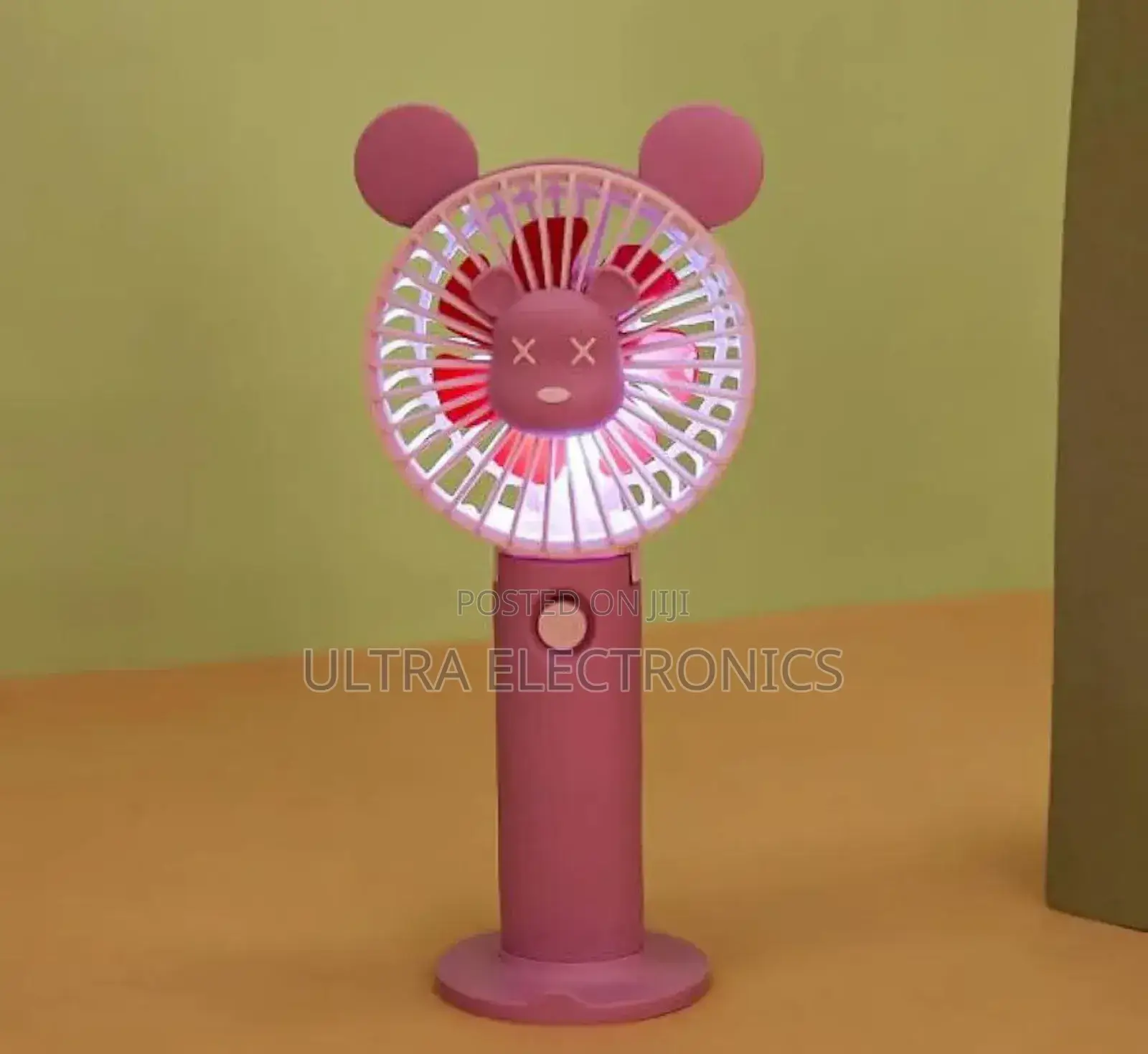Mini Desk Fan With Ears, Similar to Items Listed as Rechargeable Usb