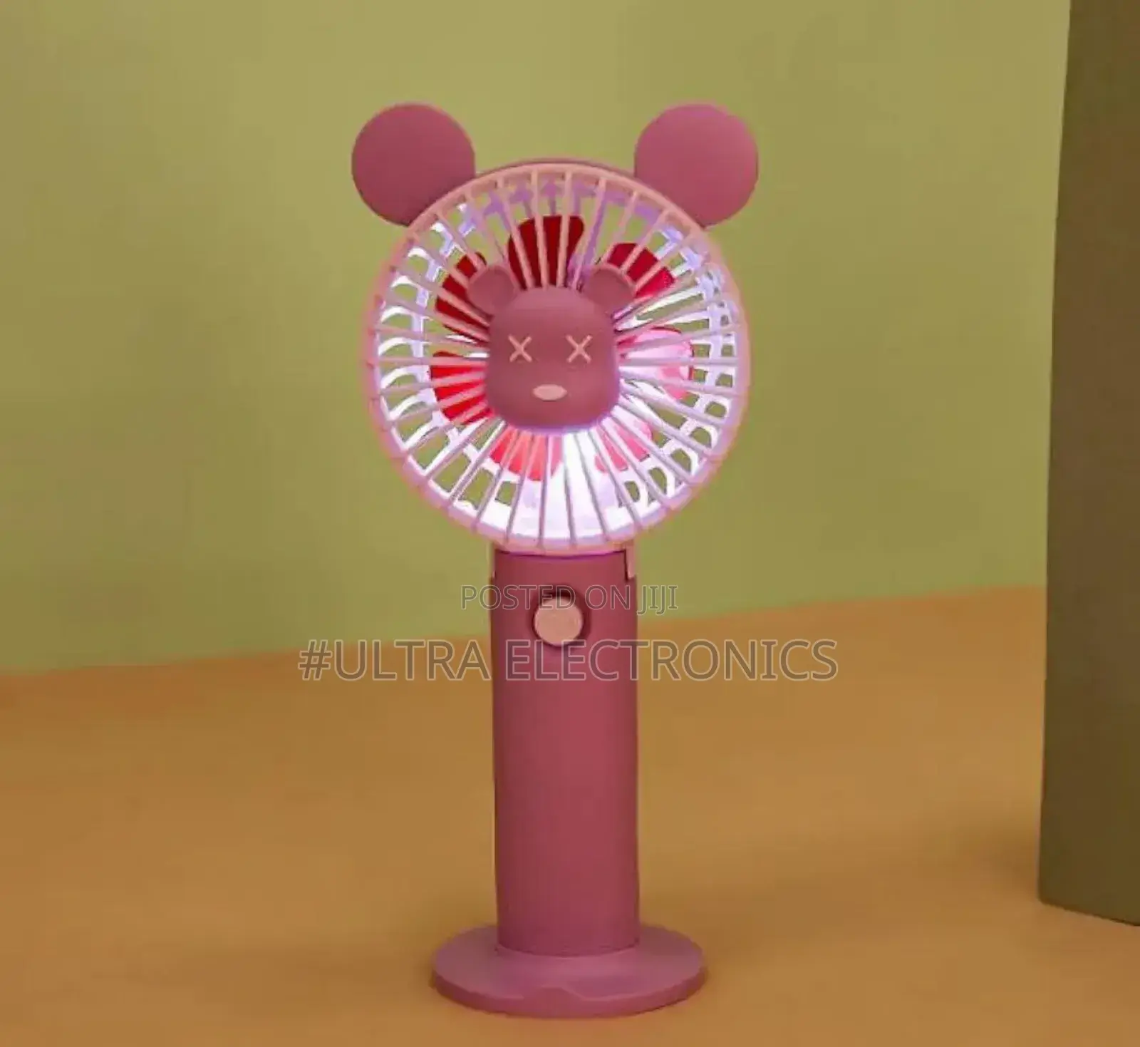Mini Desk Fan With Ears, Similar to Items Listed as Rechargeable Usb