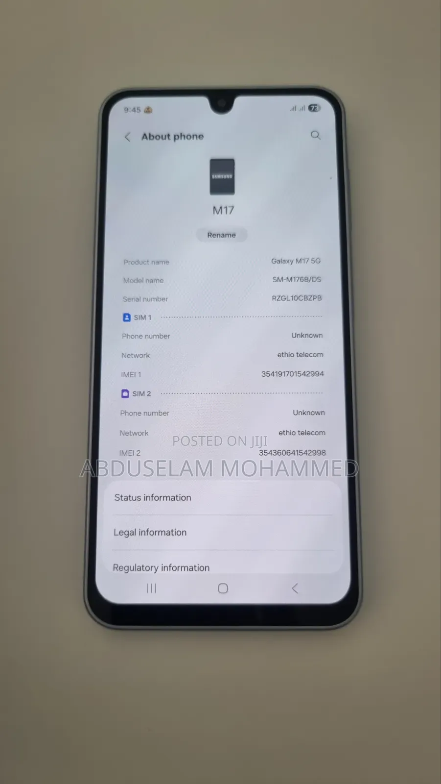 New Samsung Galaxy M17 5G 128 GB White