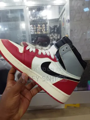 “Nike Air Jordan 1 Retro High Og Style – White/Red/Black Sneakers”