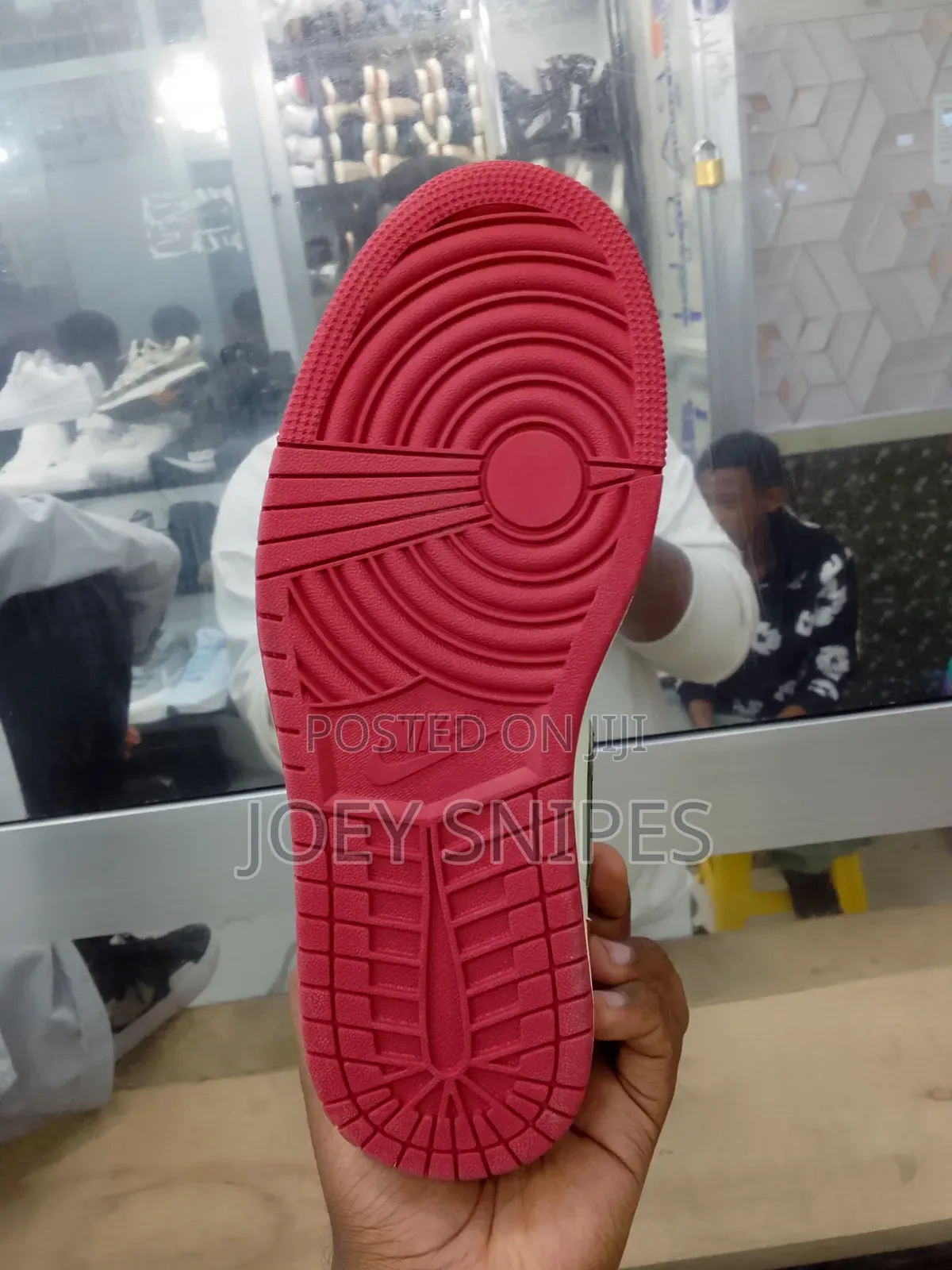 “Nike Air Jordan 1 Retro High Og Style – White/Red/Black Sneakers”