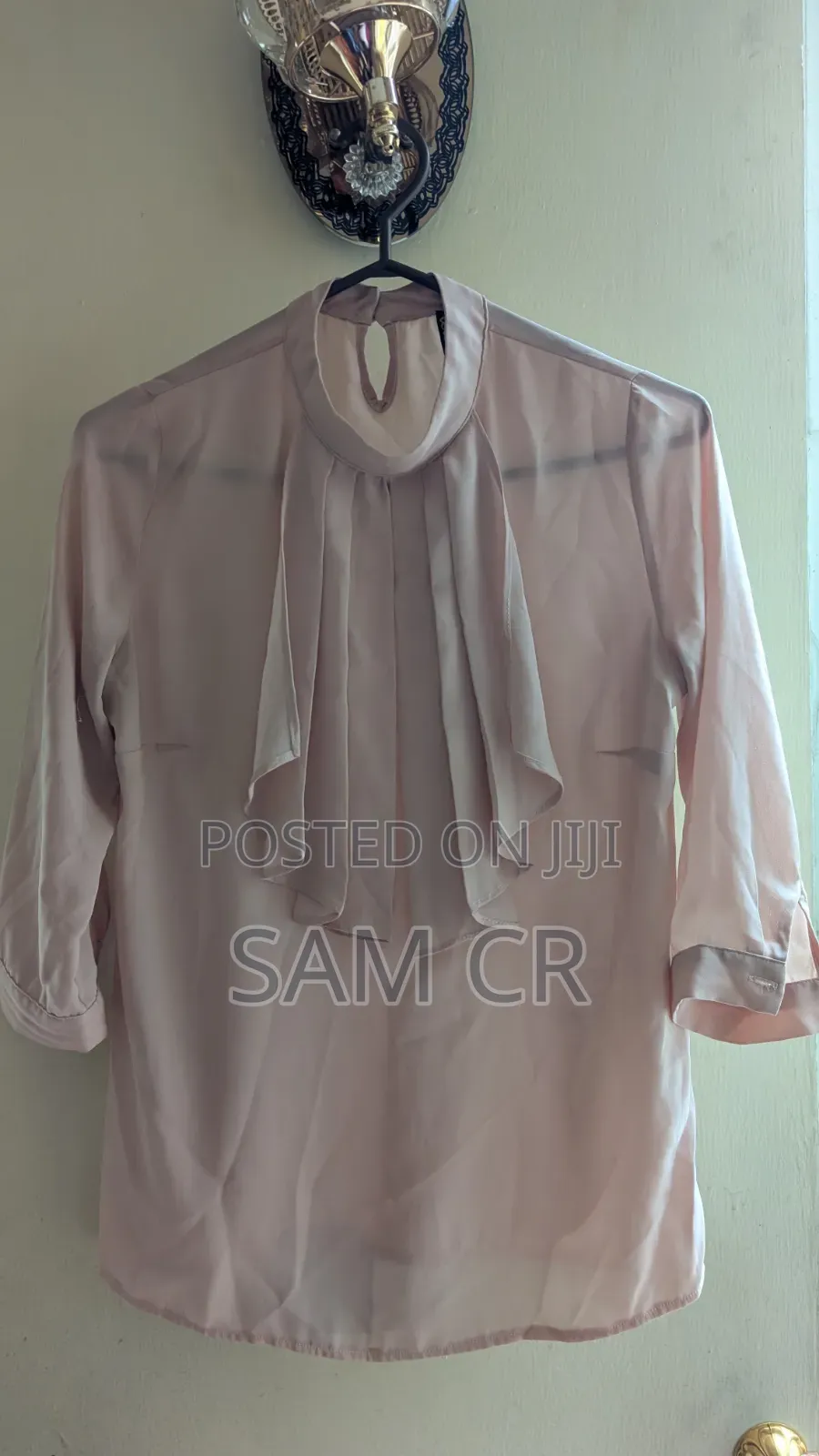 Elegant Pink Blouse – Size S (36) – Office Casual Wear