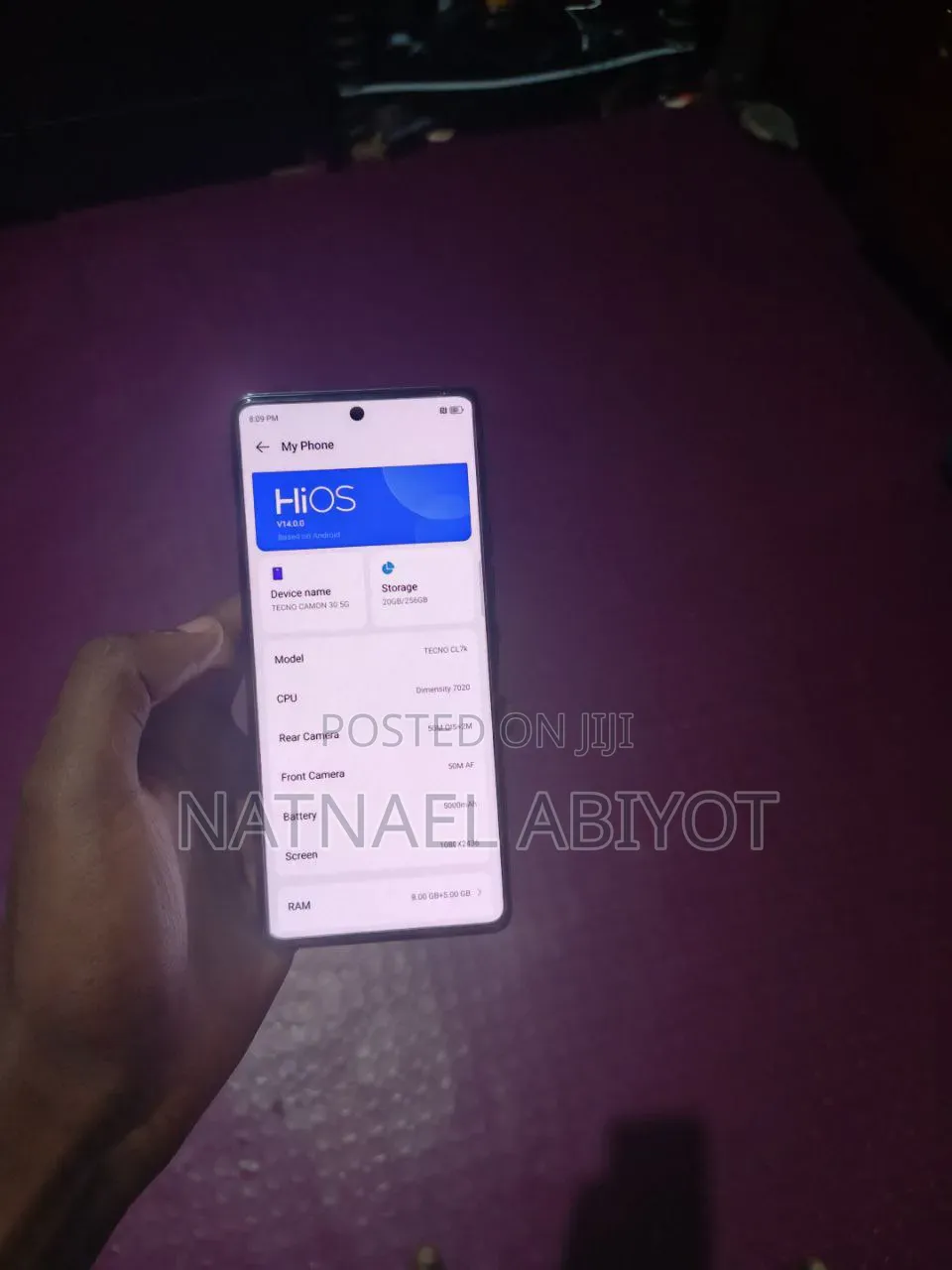 Tecno Camon 30 5G 256 GB Black