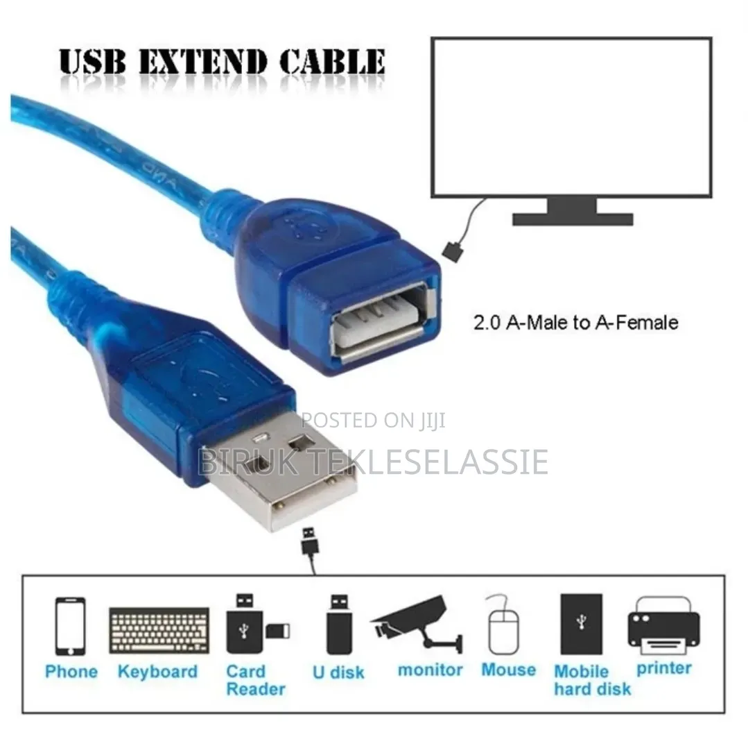3 Meter Usb Extender Cable