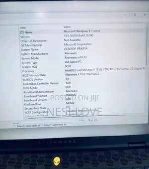 New Laptop Dell Allenware M15 R5 16GB Intel Core Ultra 9 SSD 1T