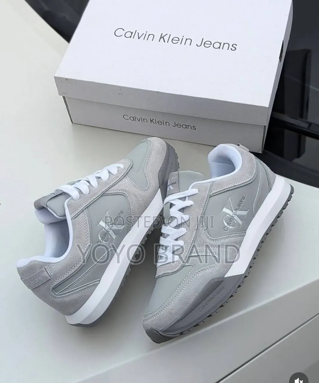 New Arrived Calvin Klein Unisex Fashion Gray Sneaker