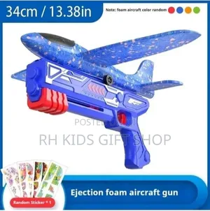 Airplane Toy With a Launcher Gun