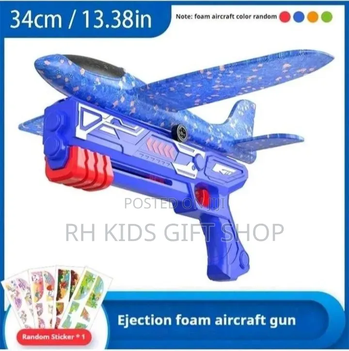 Airplane Toy With a Launcher Gun
