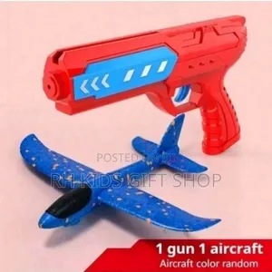 Airplane Toy With a Launcher Gun