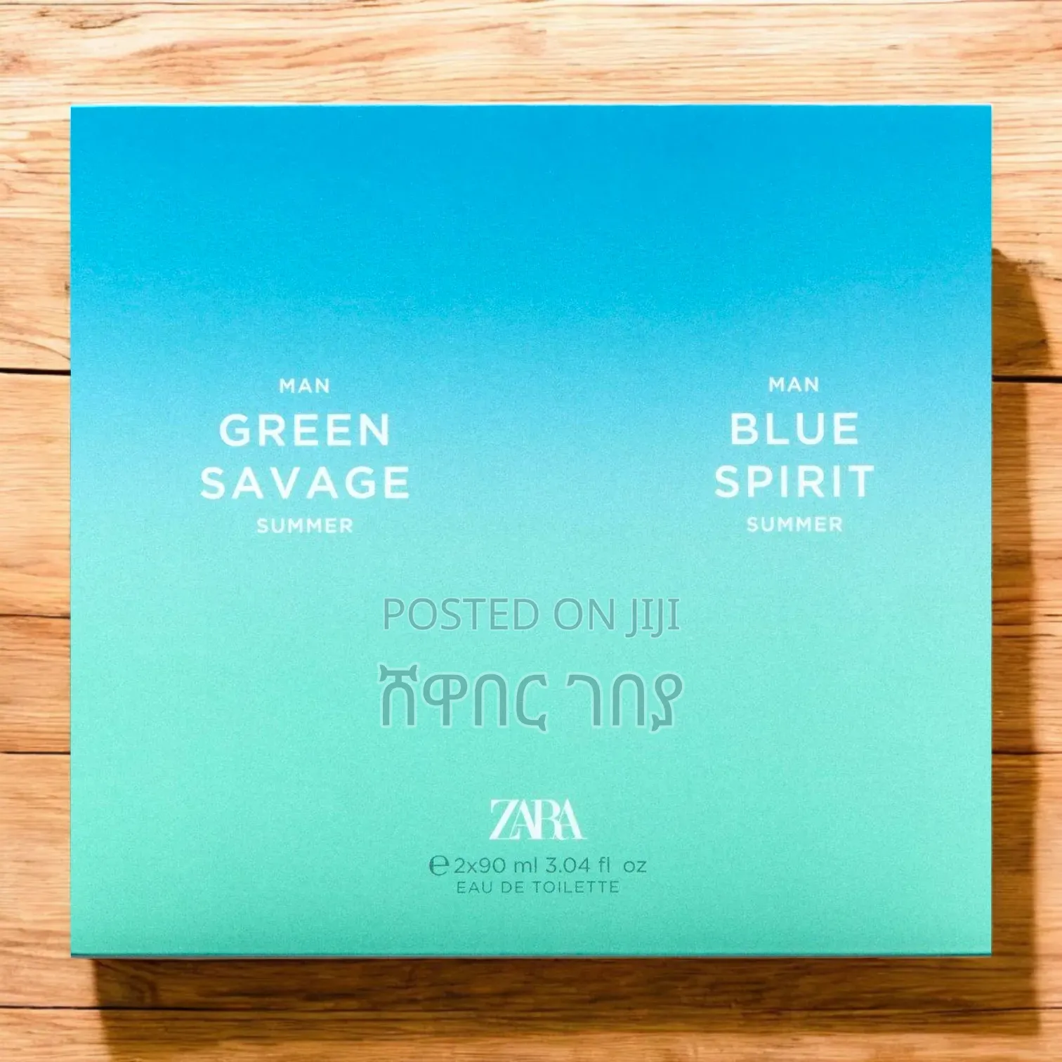 Zara Green Savage Blue Spirit Summer Perfume Set