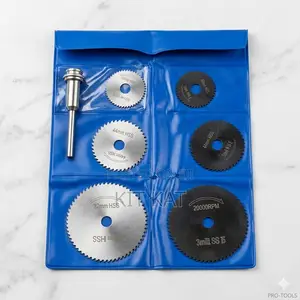 7-Piece HSS Mini Circular Saw Blade Set for Rotary Tools Grinders7-P