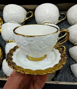 6pcs Ceramic Coffee Cup With Saucer