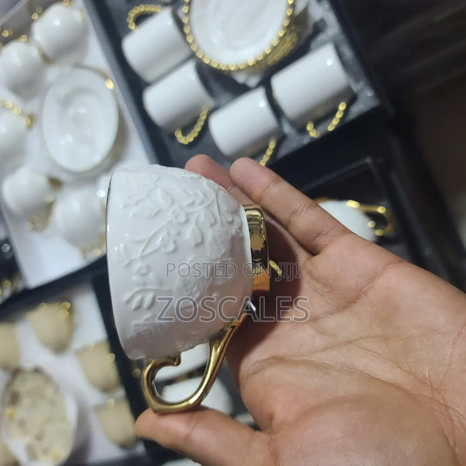 6pcs Ceramic Coffee Cup With Saucer