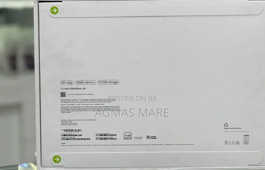 New Laptop Apple MacBook Air 2025 M4 13-inch 16GB Apple M4 SSD 512GB