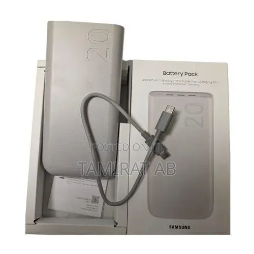 Samsung 20,000mah 45w Super Fast Charging Battery Pack