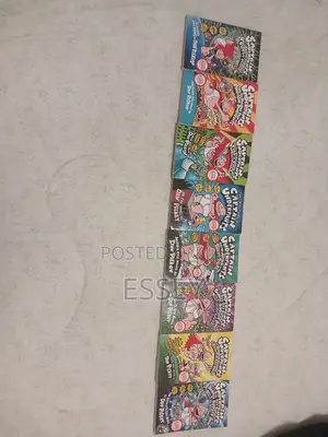 8 Parts of Captain Underpants Series by Dav Pilkey.