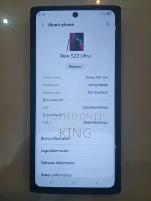 Samsung Galaxy S22 Ultra 256 GB Black