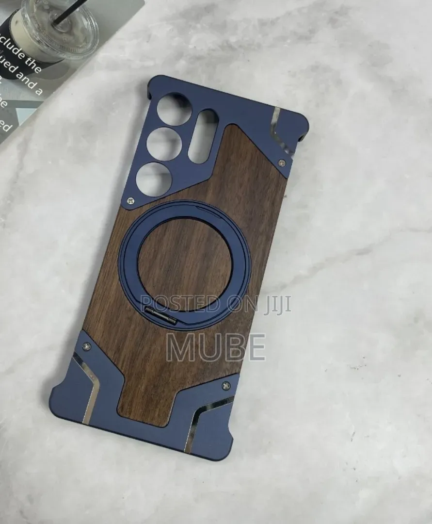 Wood Metal Case Samsung S22 Ultra