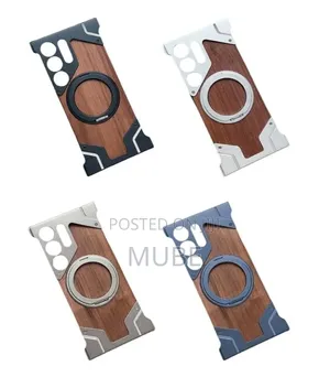 Premium Walnut Wood Armor Case – S24 Ultra