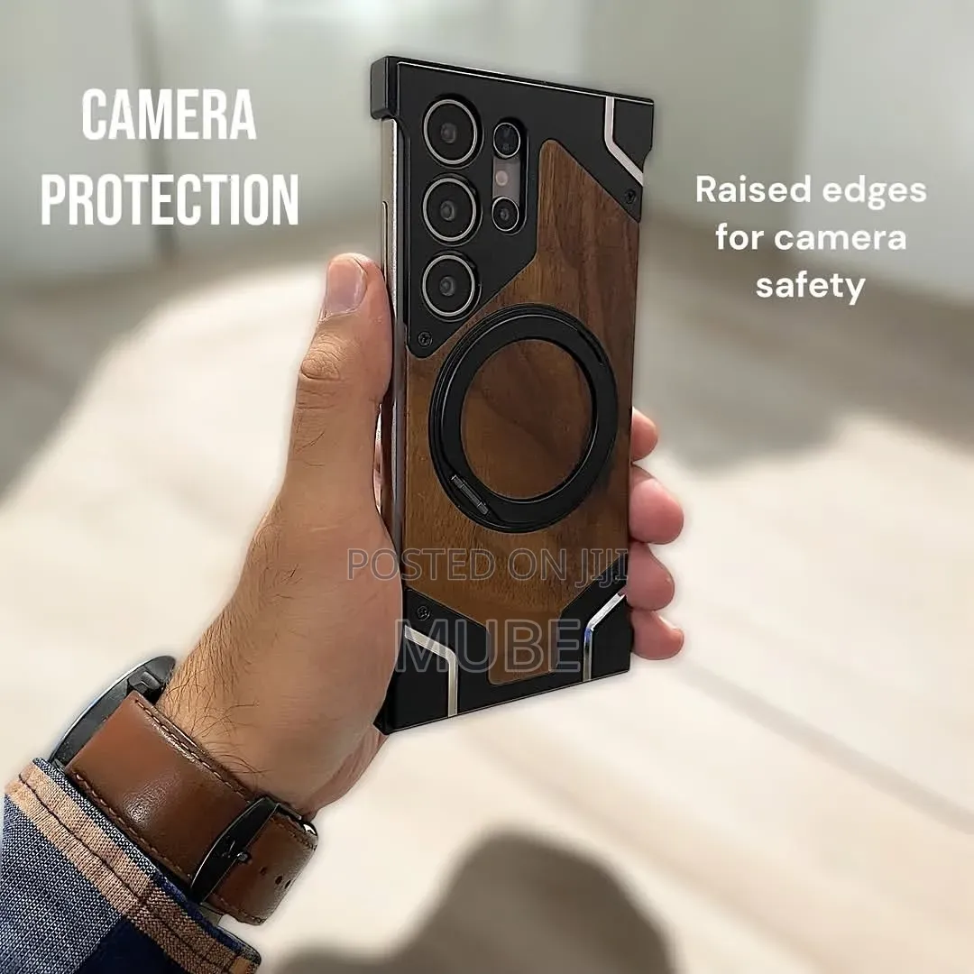 Premium Walnut Wood Armor Case – S24 Ultra