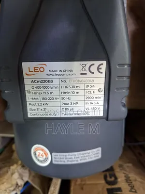 Leo Surface Water Pump3''3